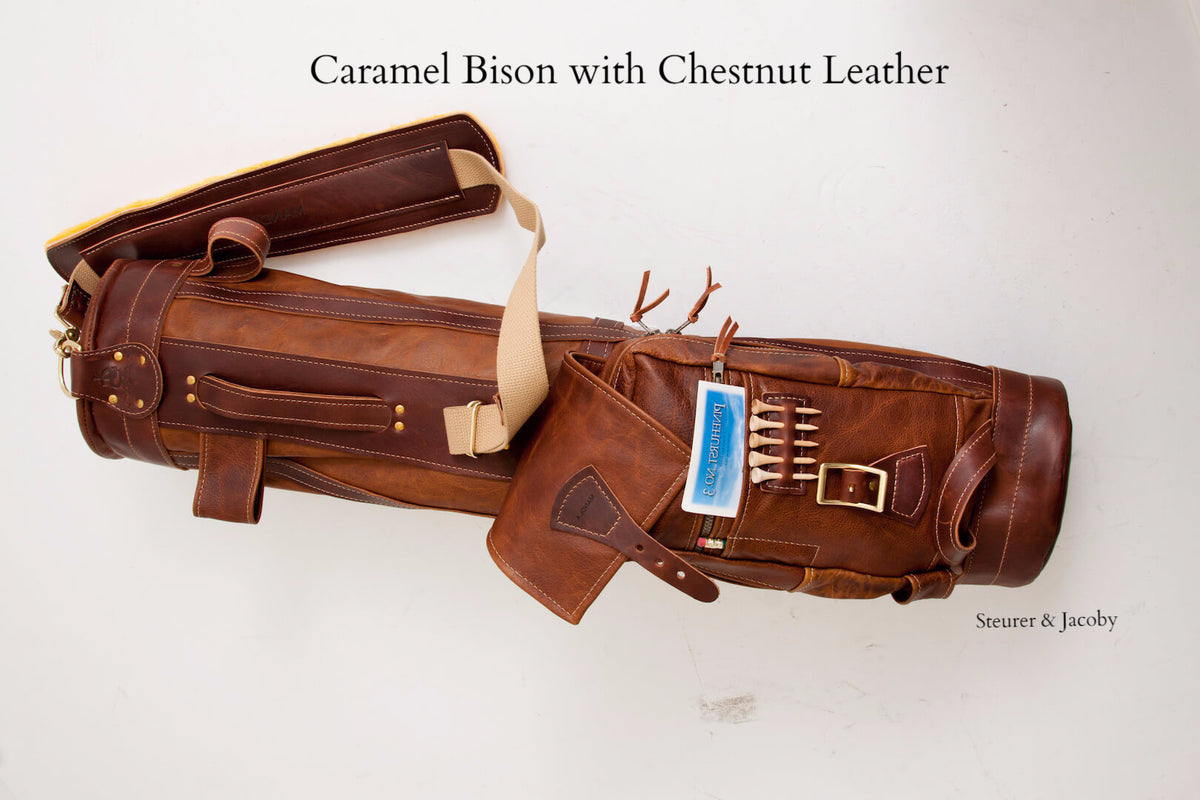 Custom Premium Leather Sunday Style Golf Bag - Steurer & Jacoby