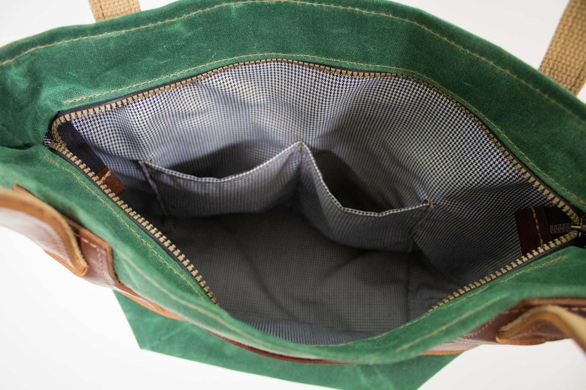 Waxed Canvas & Leather Purse- Steurer & Jacoby