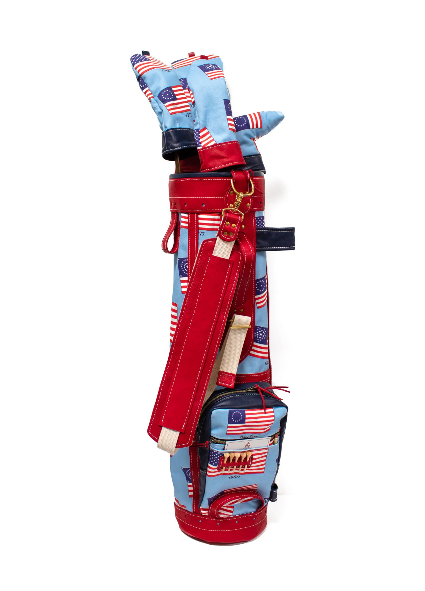 American Flag Sunday Style Golf Bag and Head Covers- Steurer & Jacoby