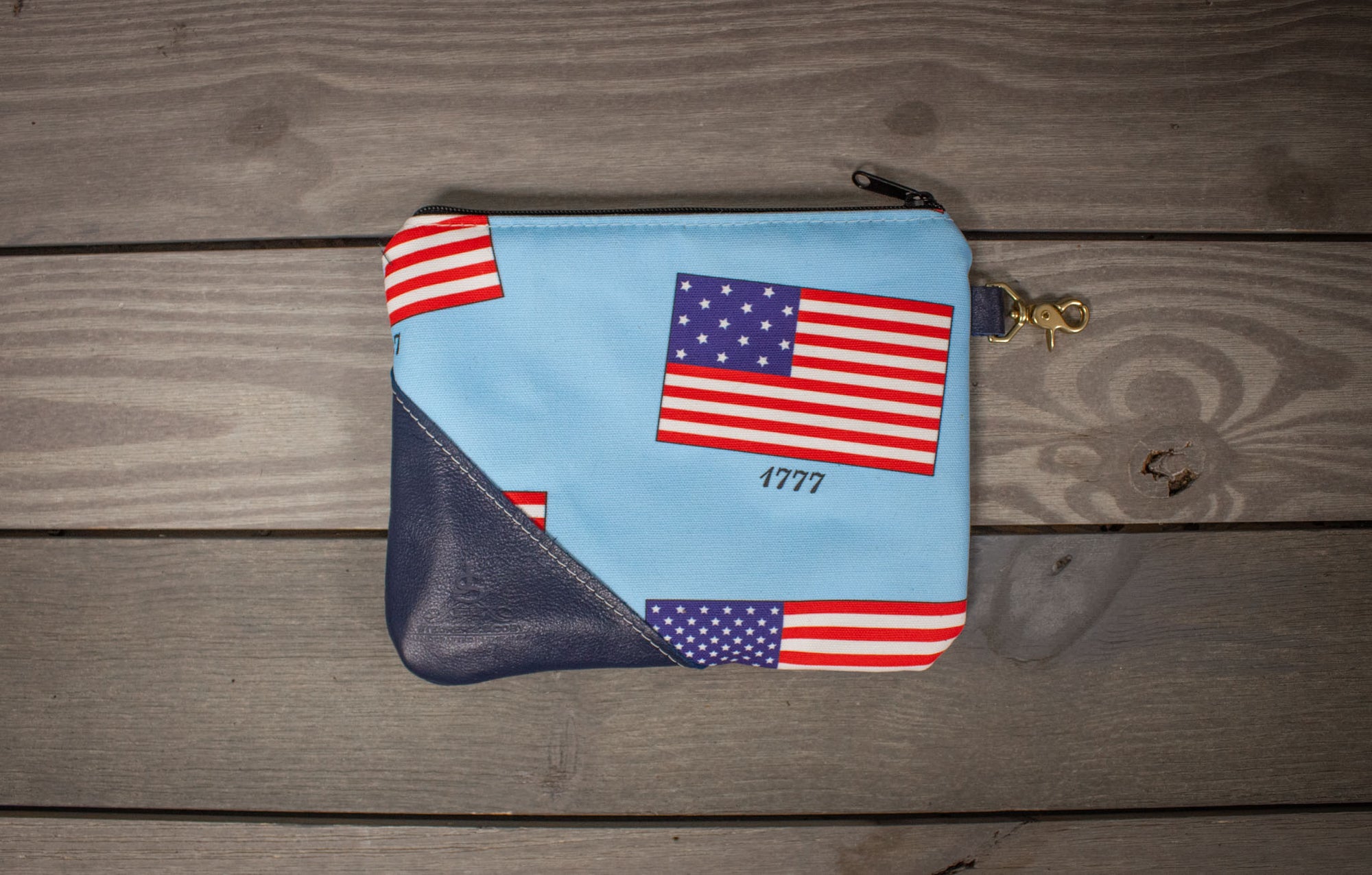 American Flag Valuables Pouch Navy- Steurer & Jacoby