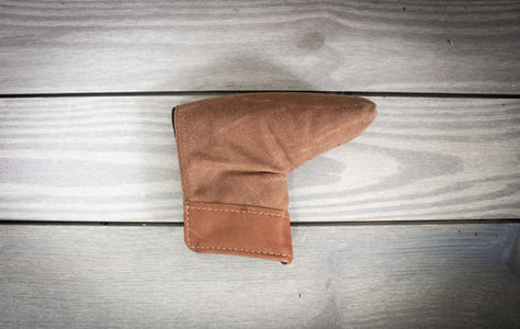 Brush Brown Canvas Putter Cover- Steurer & Jacoby