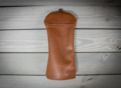 Chestnut Leather Driver Cover- Steurer & Jacoby