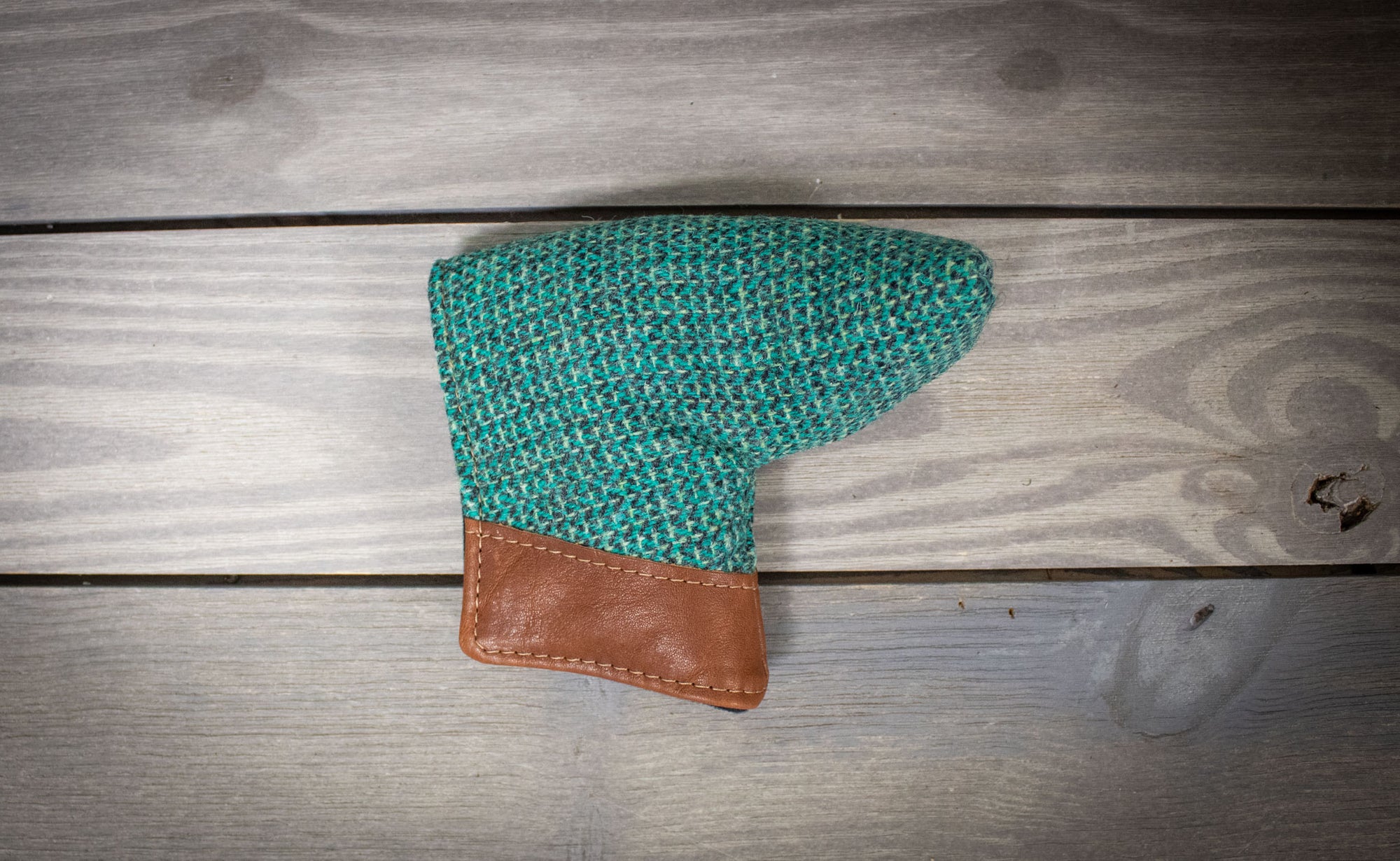 Harris Tweed and Leather Putter Cover - Steurer & Jacoby