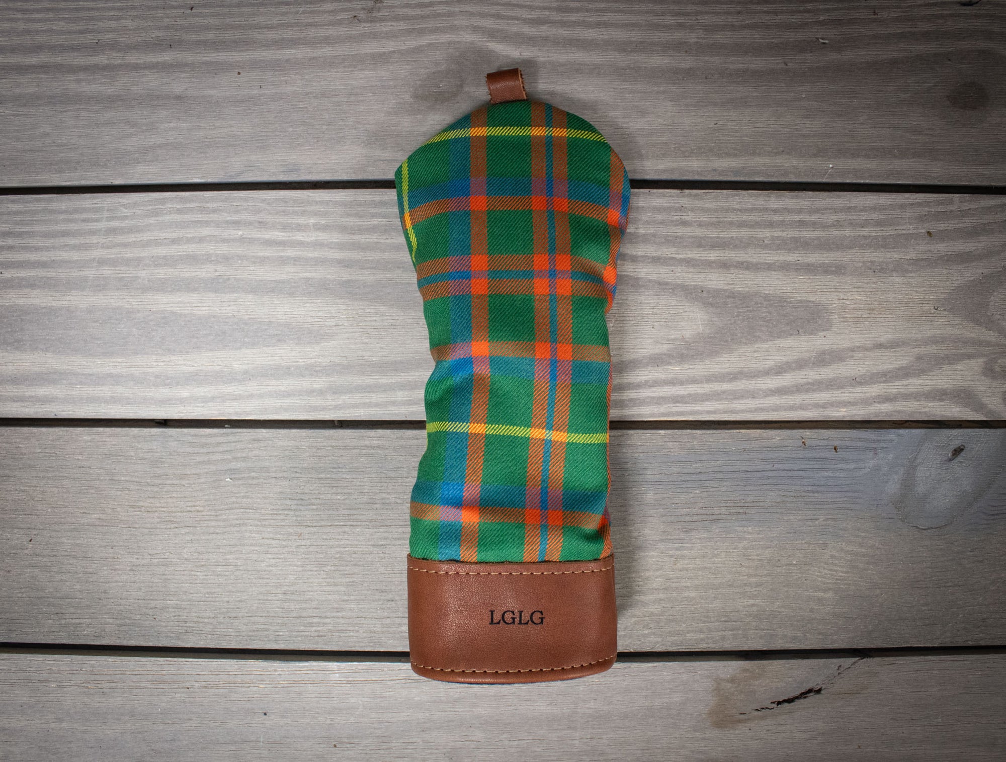 MacIntosh Tartan and Leather Wood Cover- Steurer & Jacoby