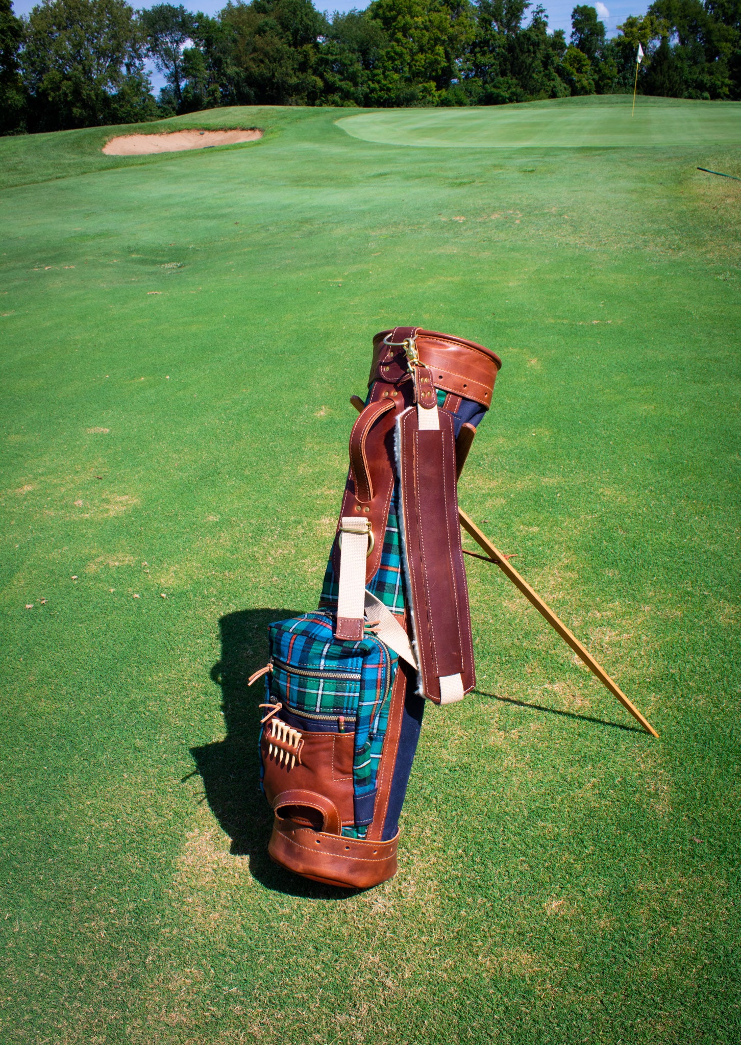 Official Mackenzie OC Tartan Golf Bag on Golf Course- Steurer & Jacoby
