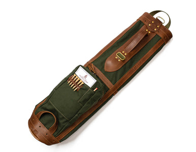 Olive and Chestnut Leather Pencil Style Golf Bag- Steurer & Jacoby