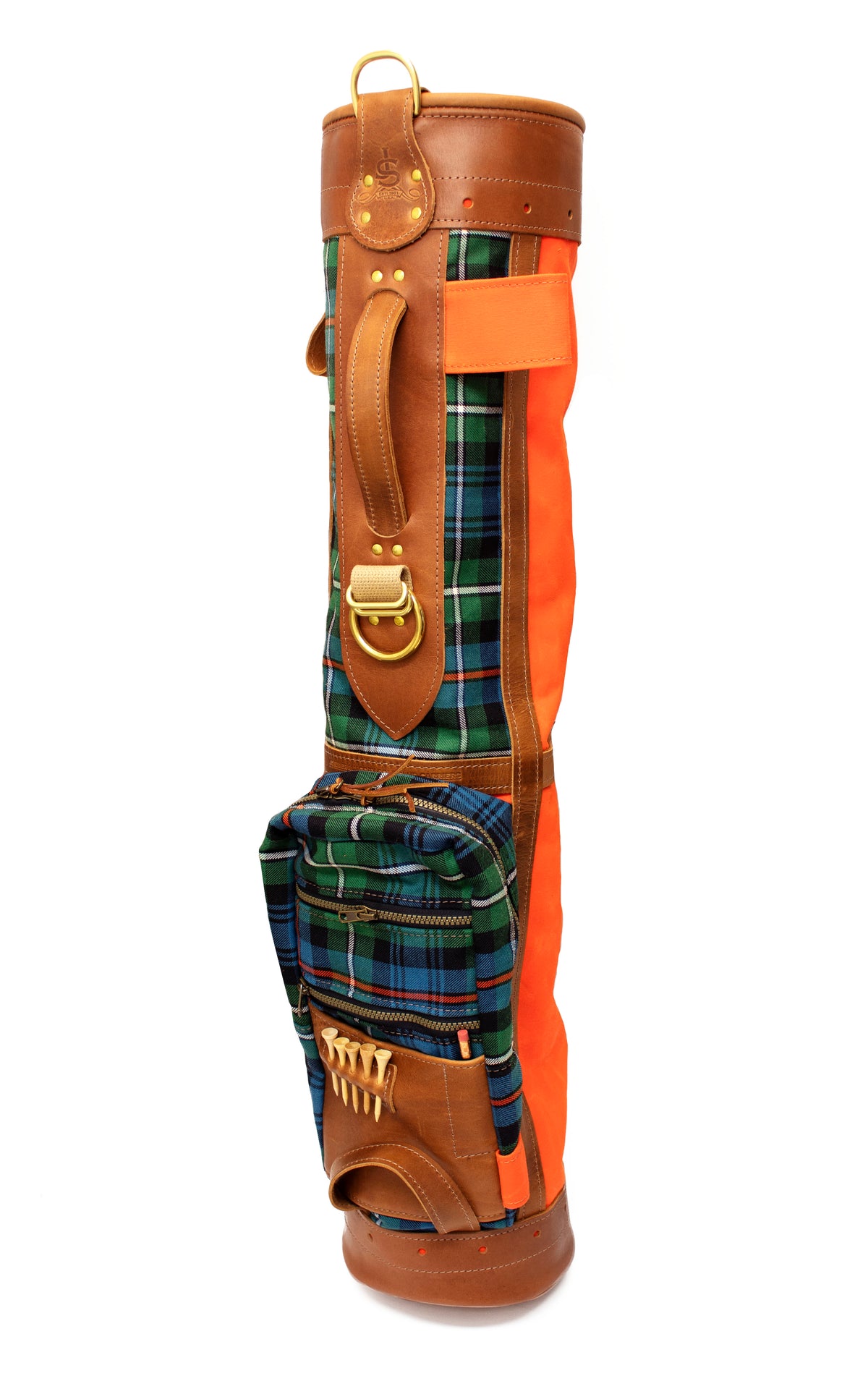 Official Mackenzie OC Tartan Golf Bag Orange - Steurer & Jacoby