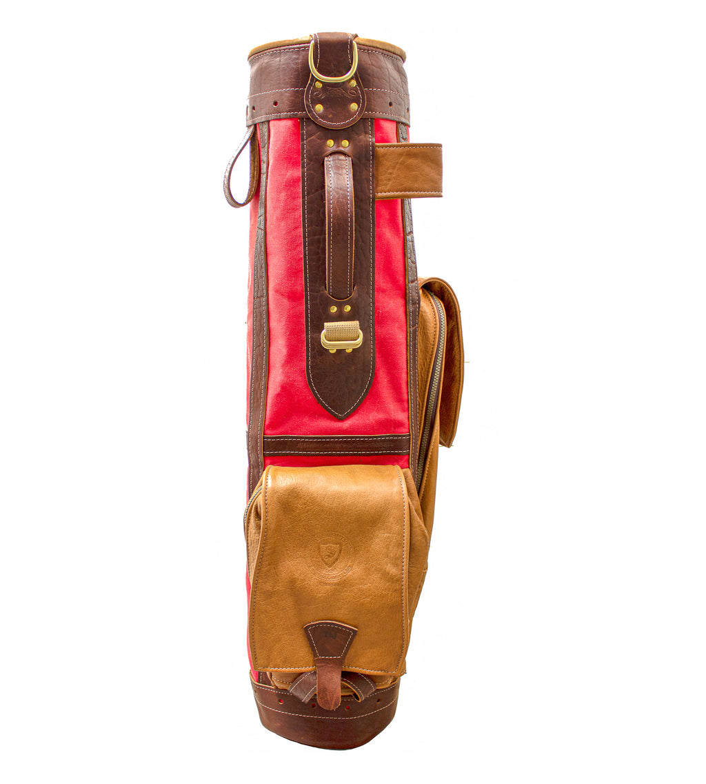 Custom Leather and Waxed Canvas Golf Bag- Steurer & Jacoby