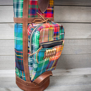 Tartan Patchwork Sunday Style Golf Bag Ball Pocket- Steurer & Jacoby