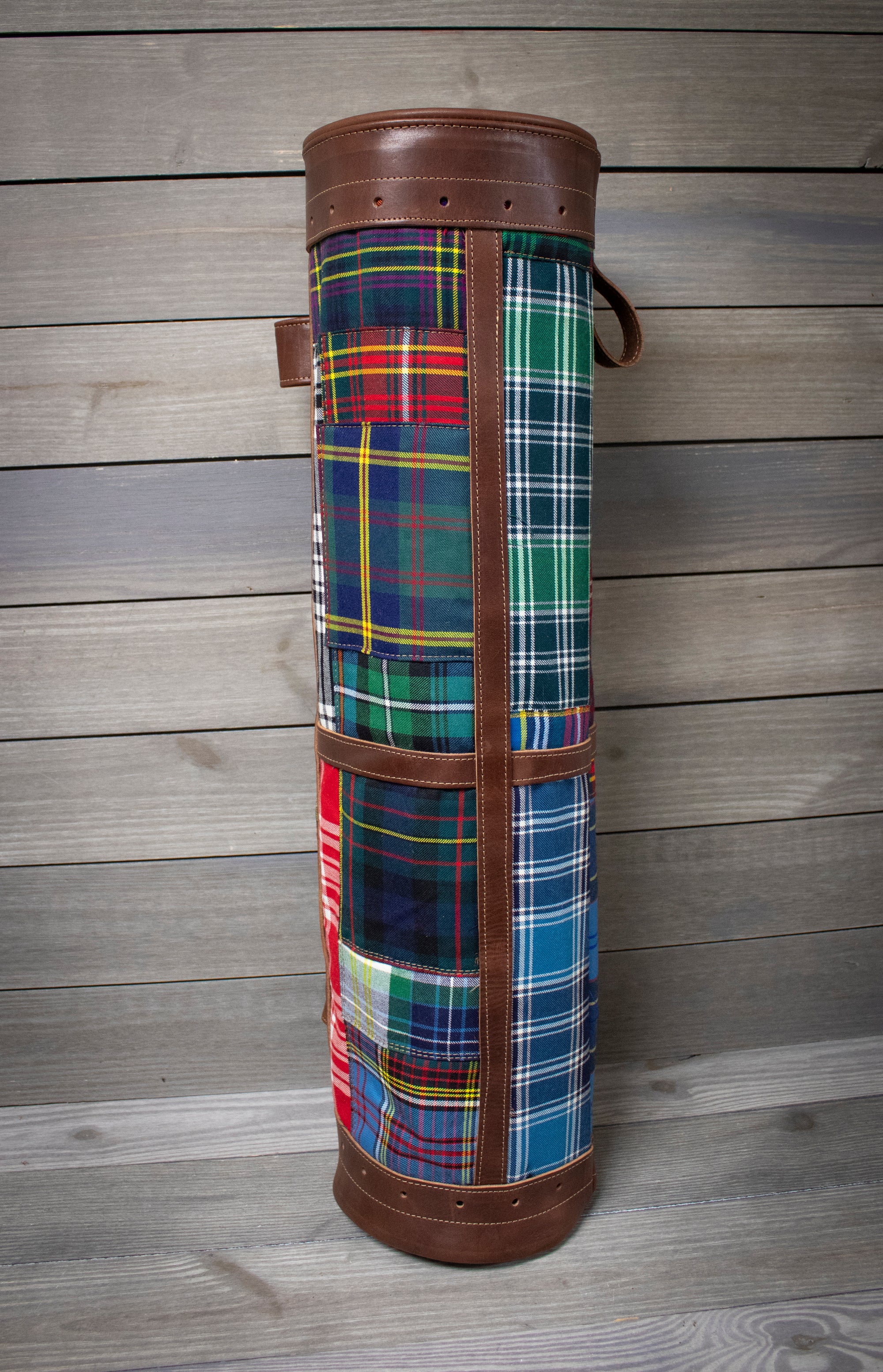 Patchwork Tartan 8" Sunday Style Golf Bag- Steurer & Jacoby