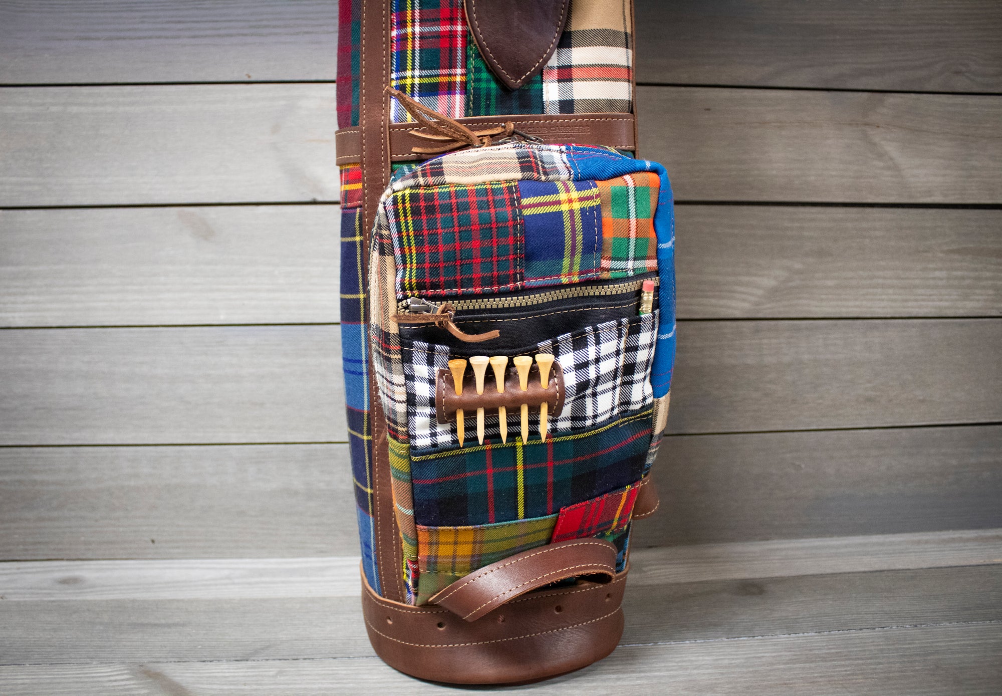 8" Tartan Patchwork Sunday Style Golf Bag