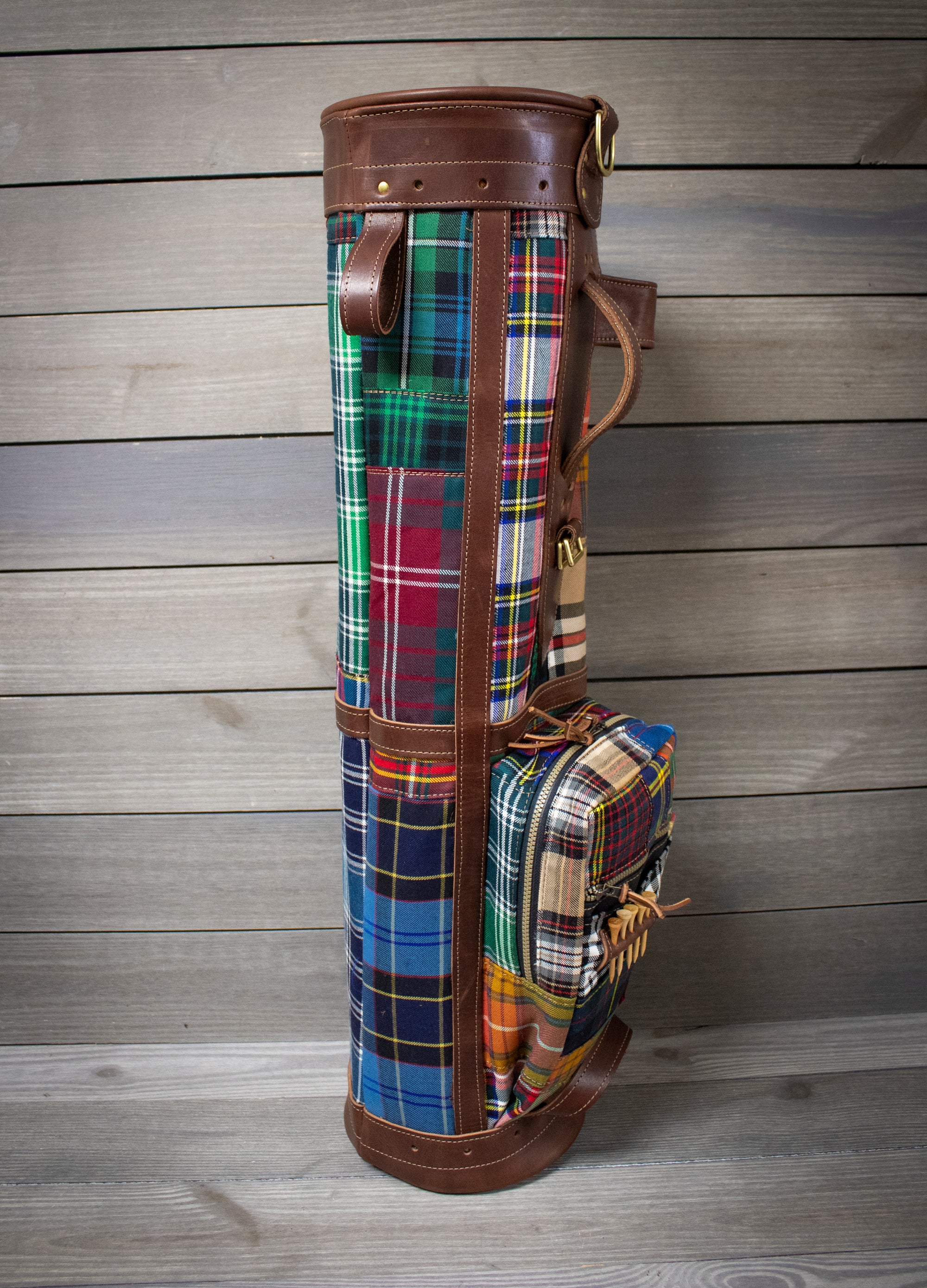 Patchwork Tartan 8" Sunday Style Golf Bag- Steurer & Jacoby