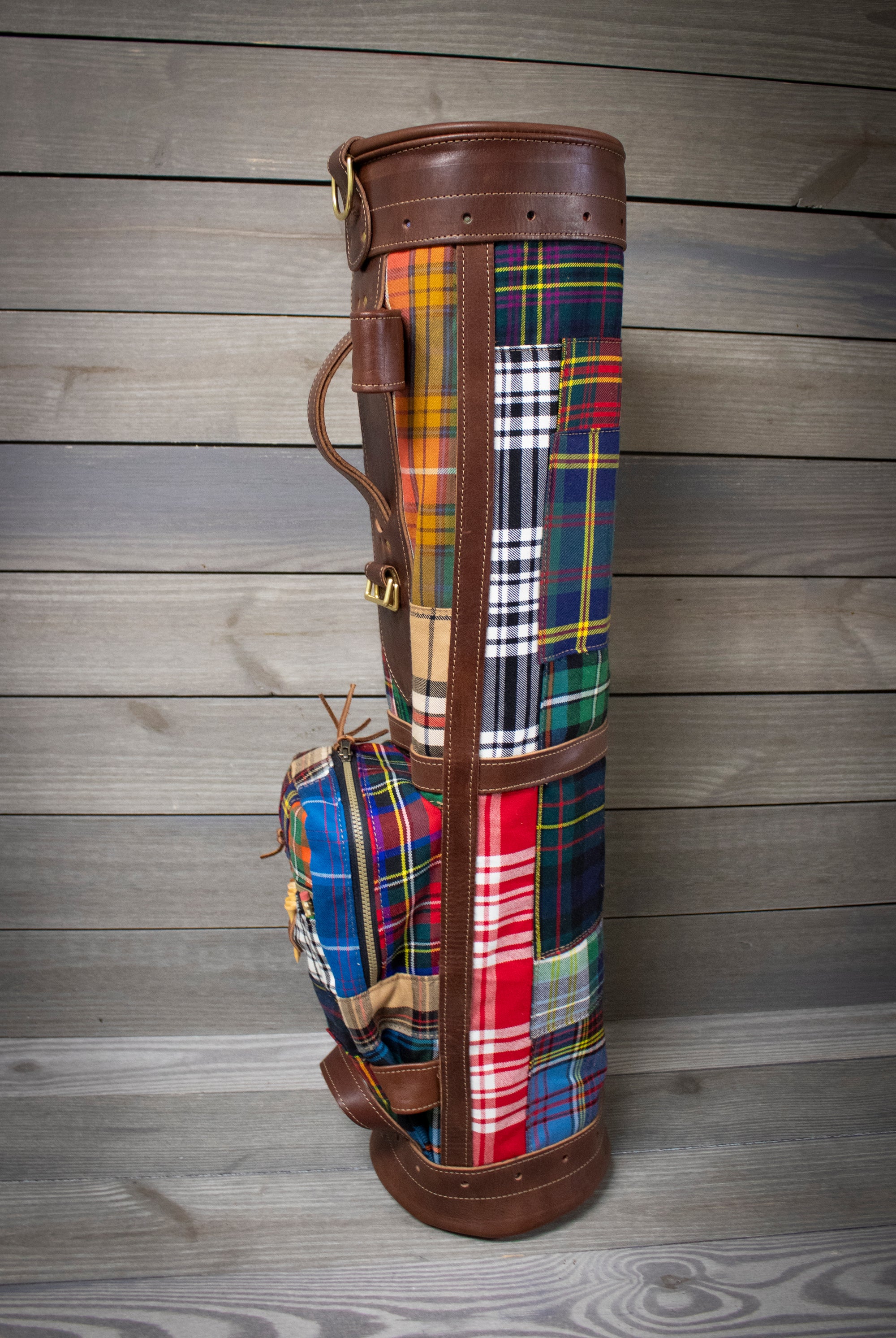 Patchwork Tartan 8" Sunday Style Golf Bag- Steurer & Jacoby