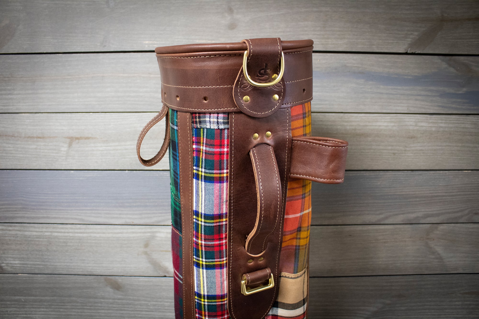 8" Tartan Patchwork Sunday Style Golf Bag