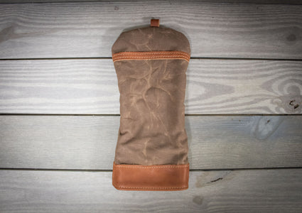 Bourbon Canvas and Leather Driver Cover- Steurer & Jacoby