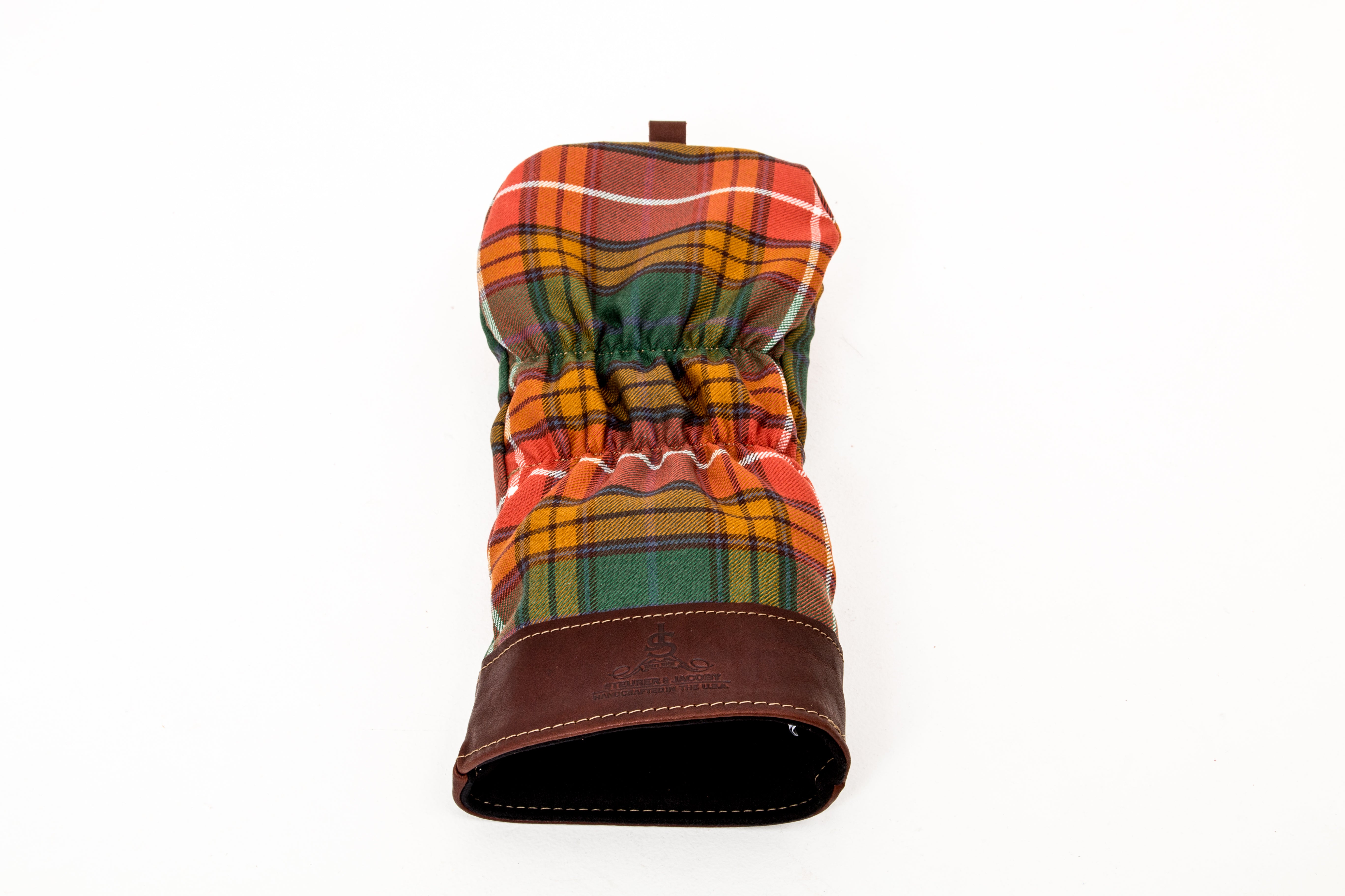 Leather and Wool Tartan Head Cover - Steurer & Jacoby