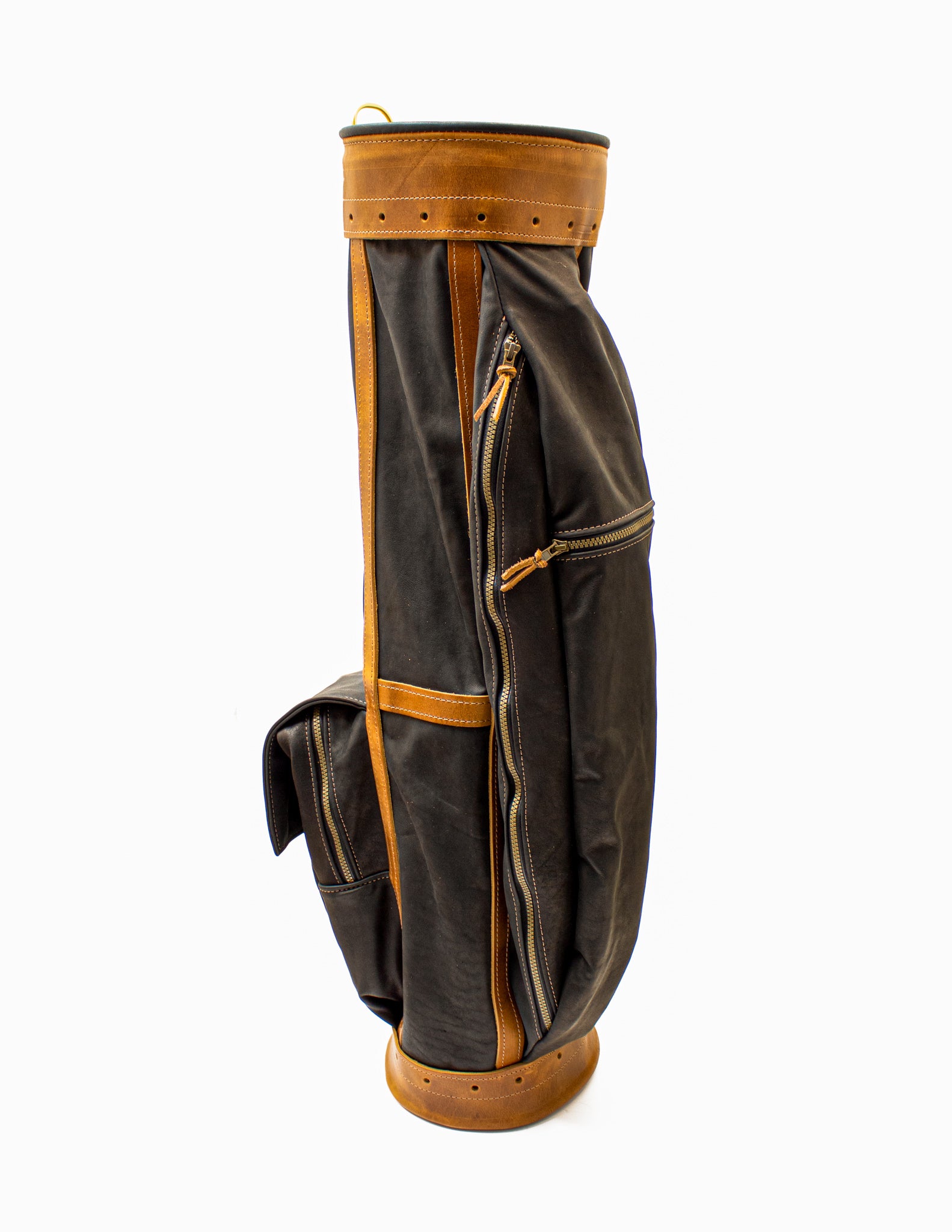 Vintage Hand Tooled Leather Golf Bag 