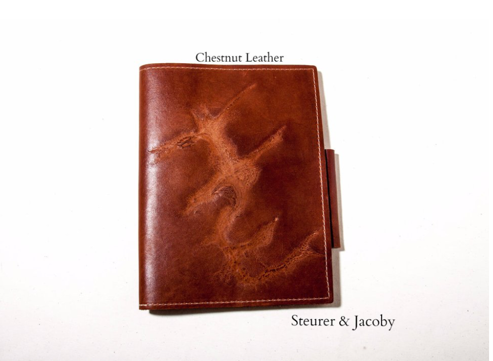 Leather Composition Book Cover - Steurer & Jacoby