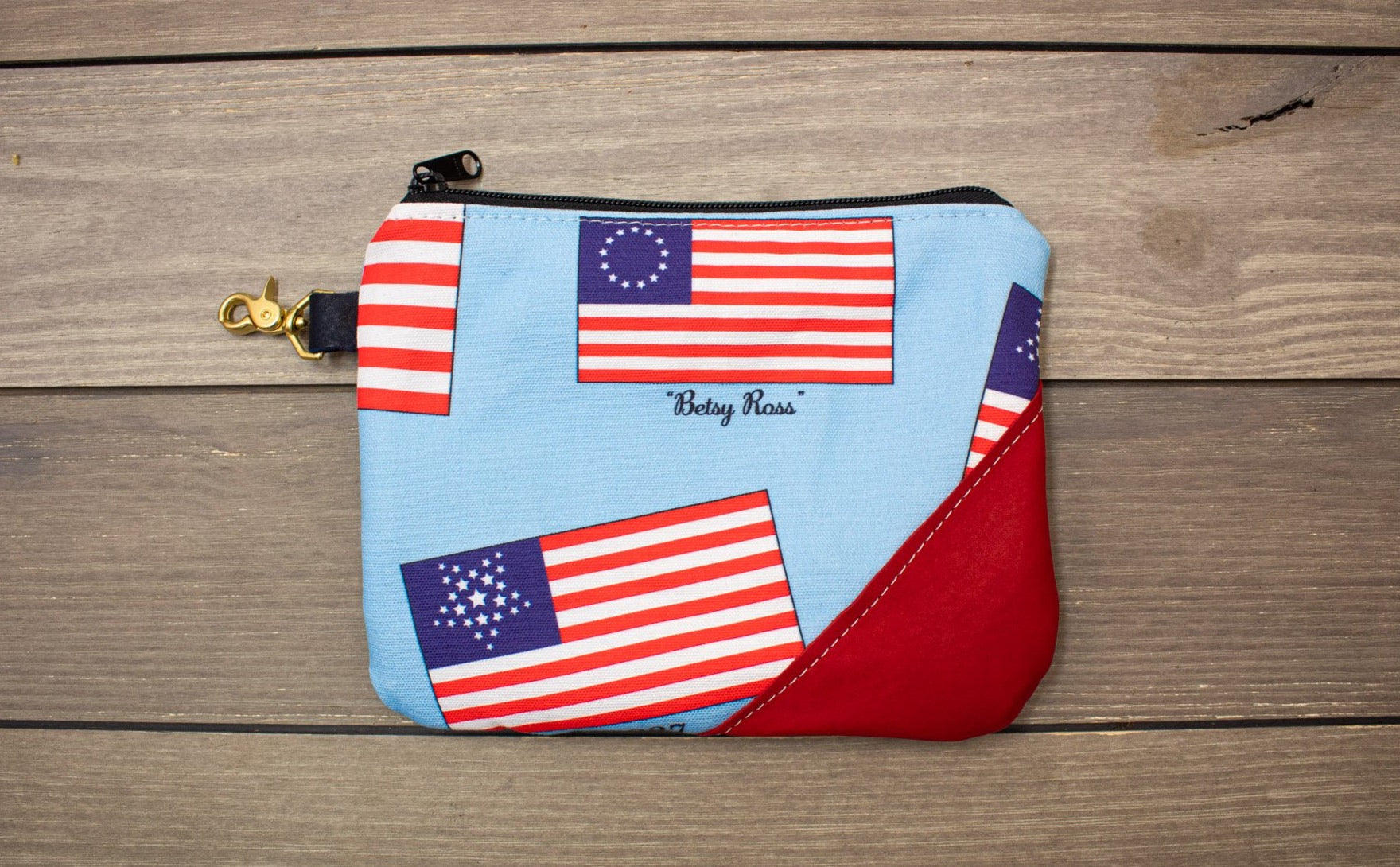 History of American Flags Valuables Pouch- Steurer & Jacoby