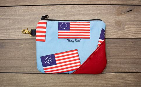 History of American Flags Valuables Pouch- Steurer & Jacoby