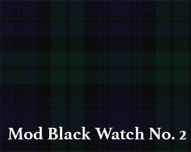 8" Airliner Style Tartan Golf Bag - Steurer & Jacoby Mod black watch no. 2 tartan pattern 