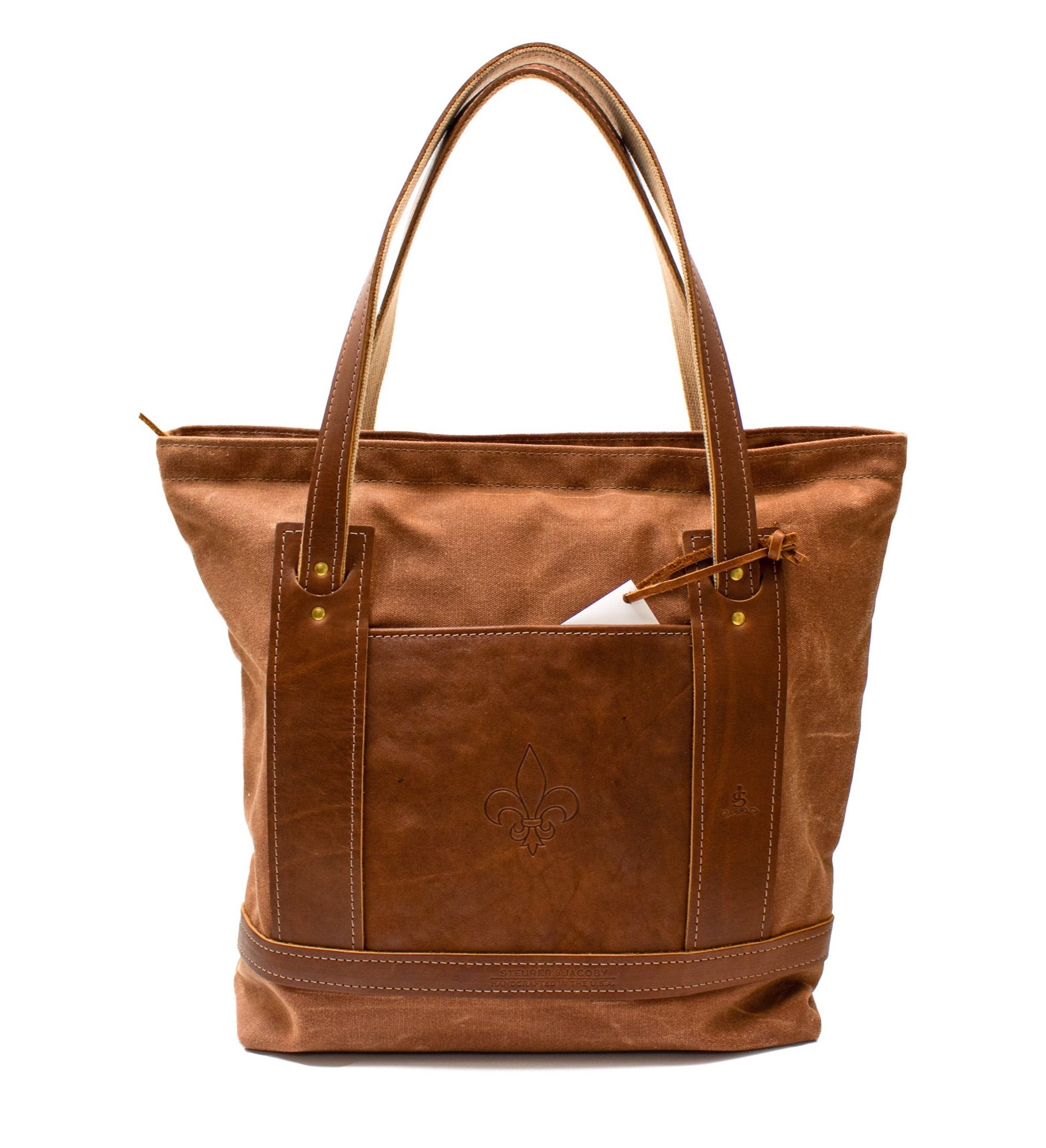 Market Bag- Brush Brown and Chestnut Leather- Steurer & Jacoby