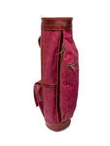 Burgundy Waxed Canvas with Burgundy Leather Staff Bag- Steurer & Jacoby