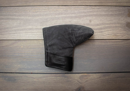 Charcoal and Black Leather Putter Cover- Steurer & Jacoby