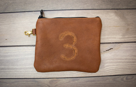 Leather Valuables Pouch with Natural Scarring- Steurer & Jacoby