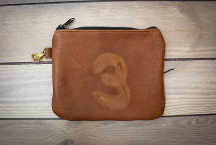 Leather Valuables Pouch with Natural Scarring- Steurer & Jacoby
