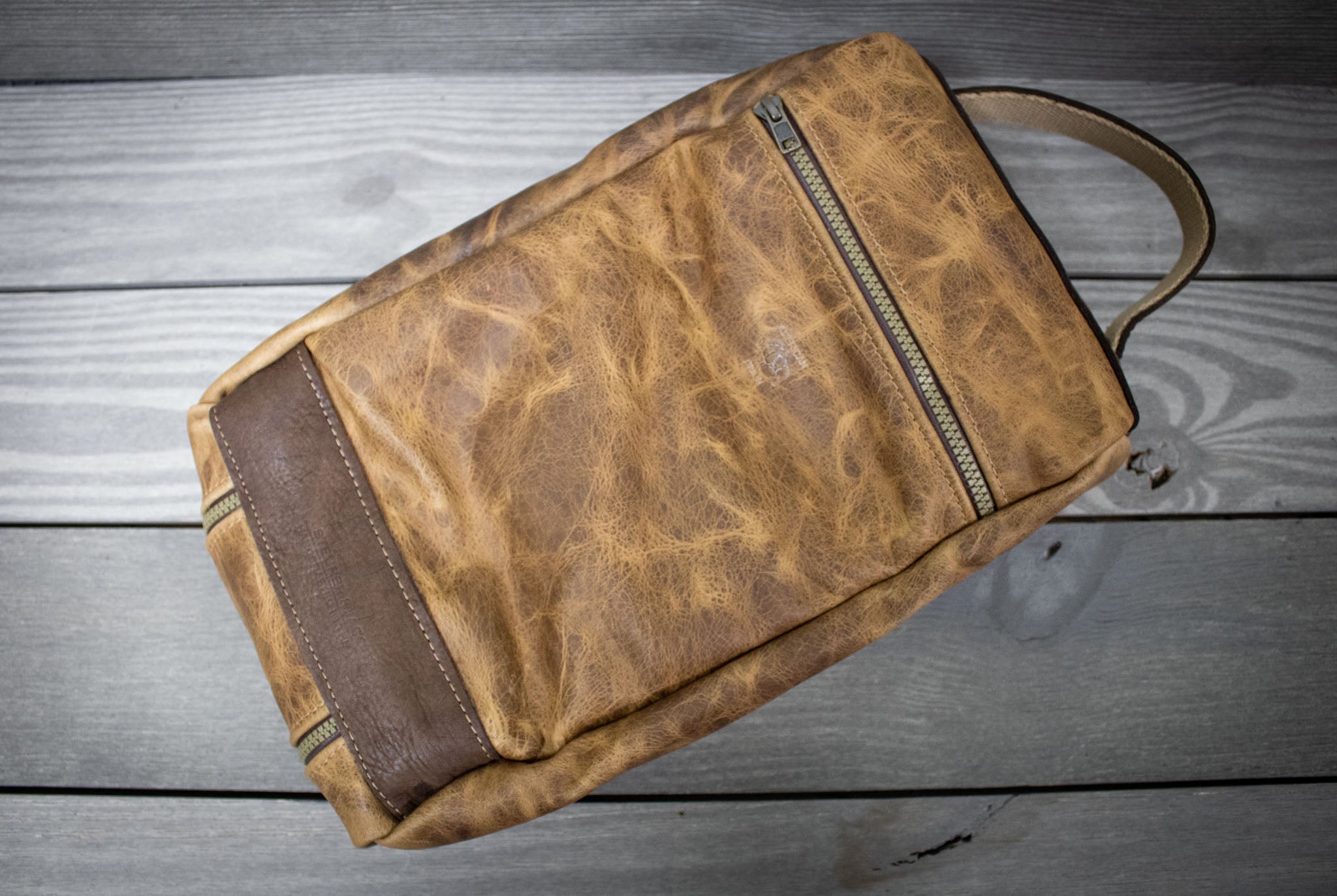 Chocolate Bison Garment Leather/Brown/Saddle Heritage Leather Trim Sun –  Steurer & Co.