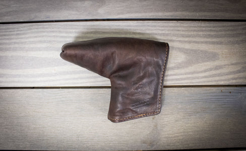 Coal Bison Leather Putter Cover- Steurer & Jacoby