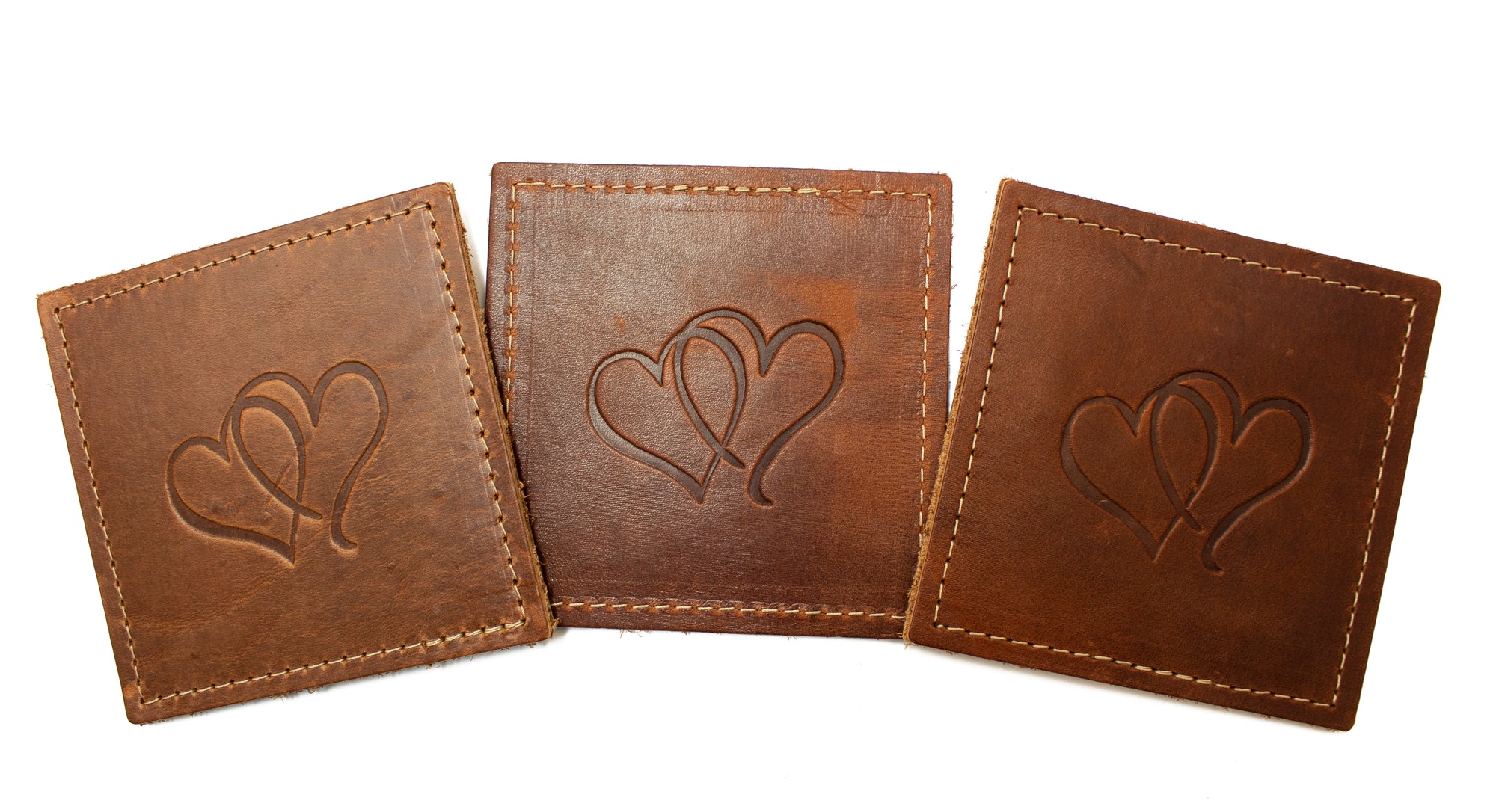 Handcrafted Leather Coasters- Square - Steurer & Jacoby
