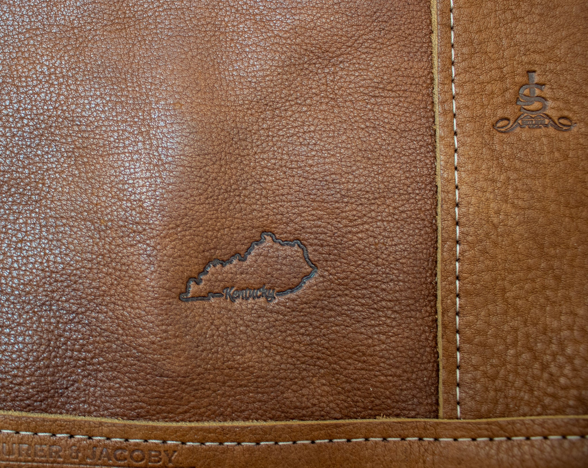 Kentucky Embossed on Leather - Steurer & Jacoby