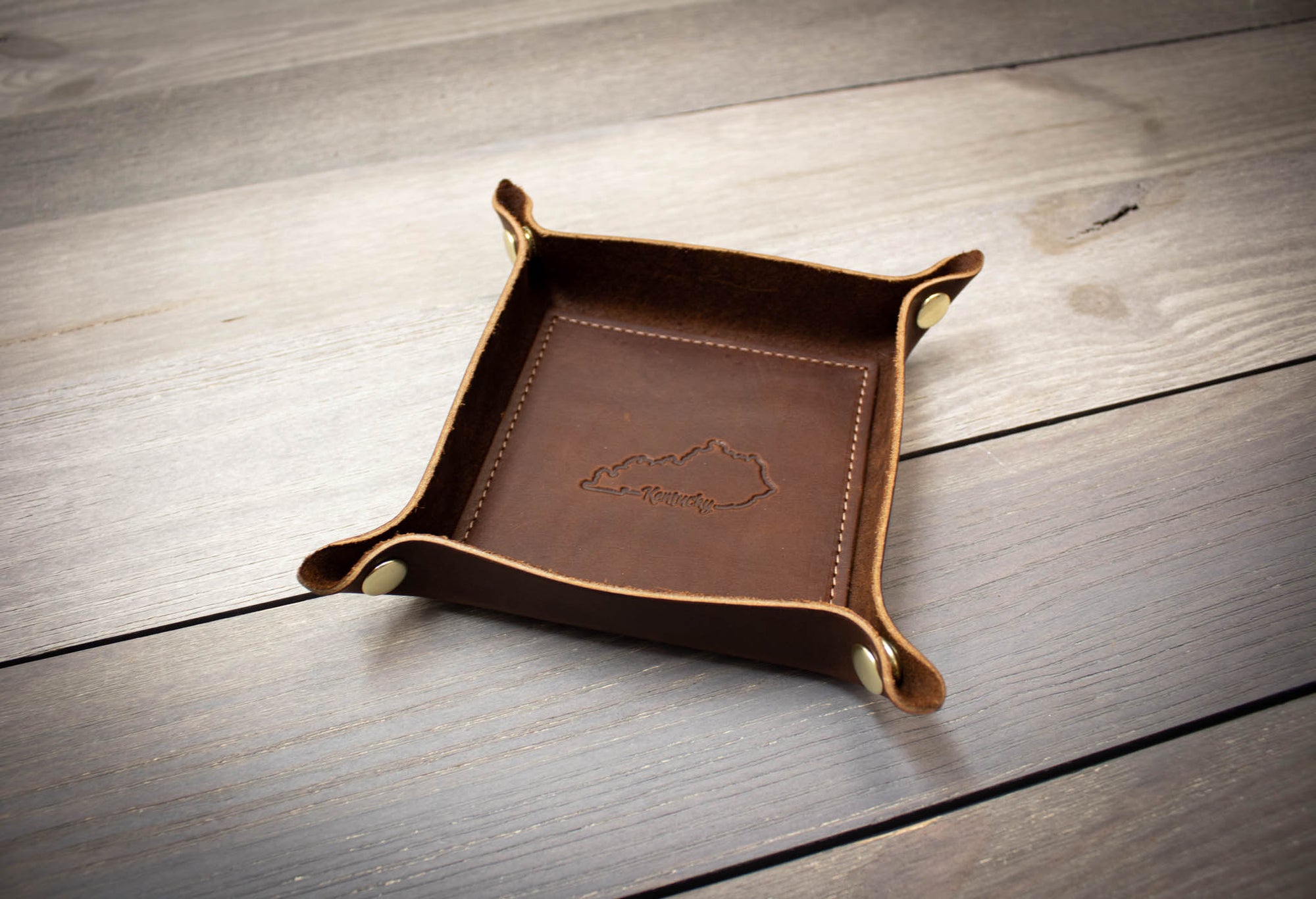 Kentucky Leather Valet Tray- Steurer & Jacoby