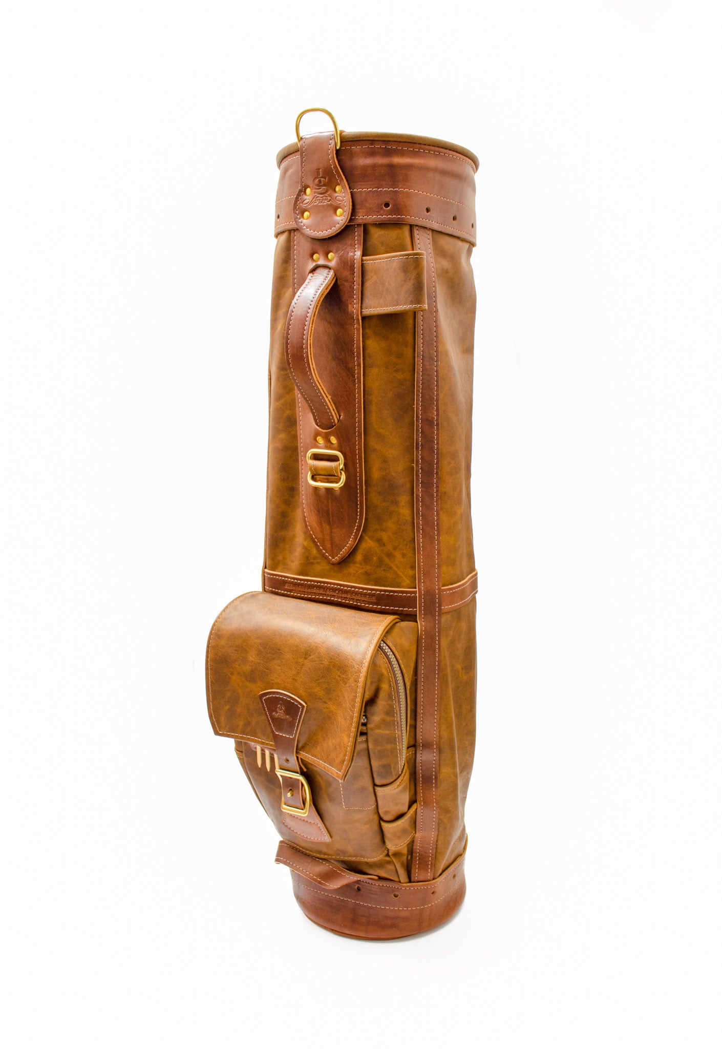 Custom Premium Leather Sunday Style Golf Bag- Steurer & Jacoby