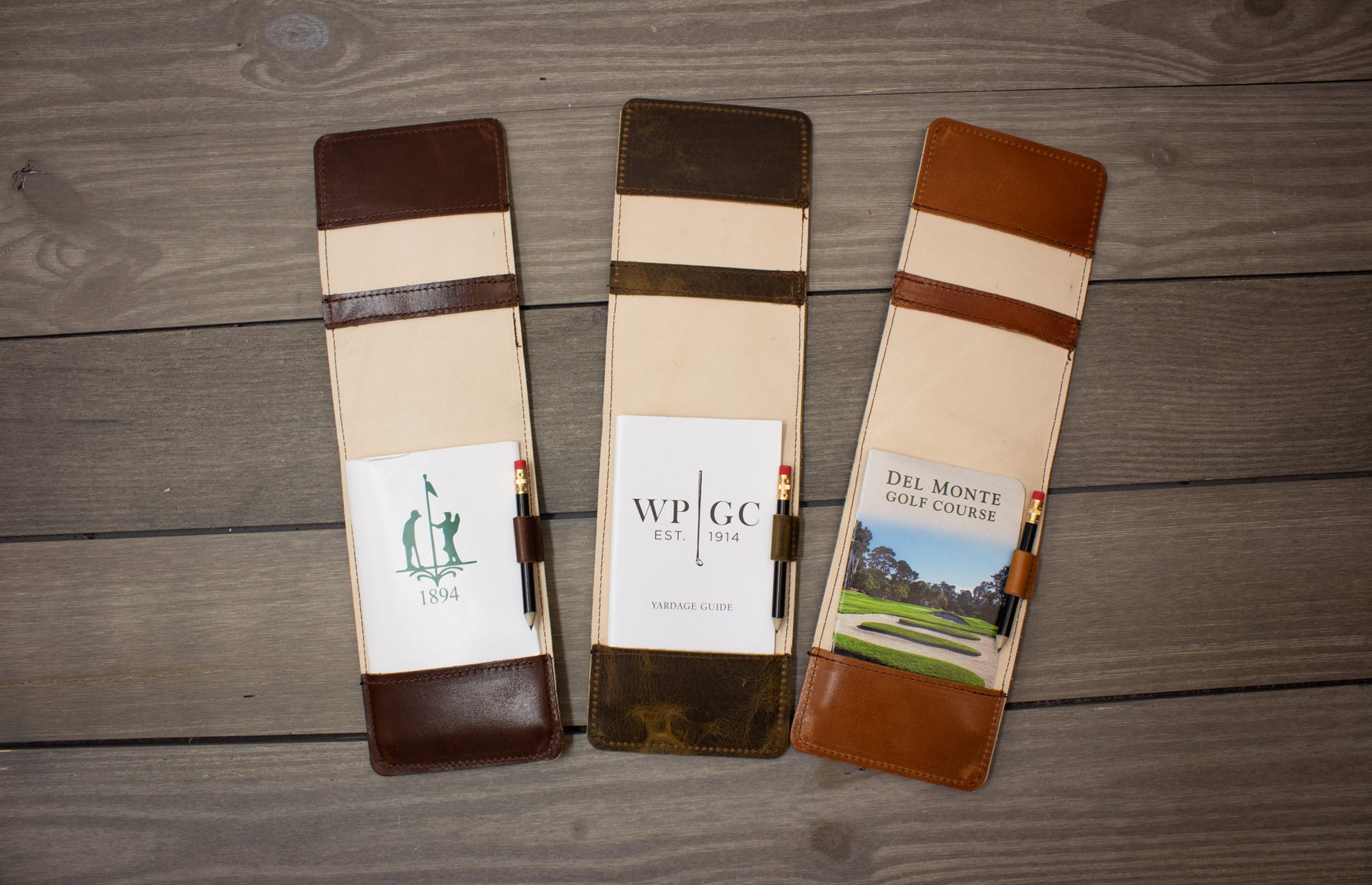 Leather Yardage Book Holders- Steurer & Jacoby
