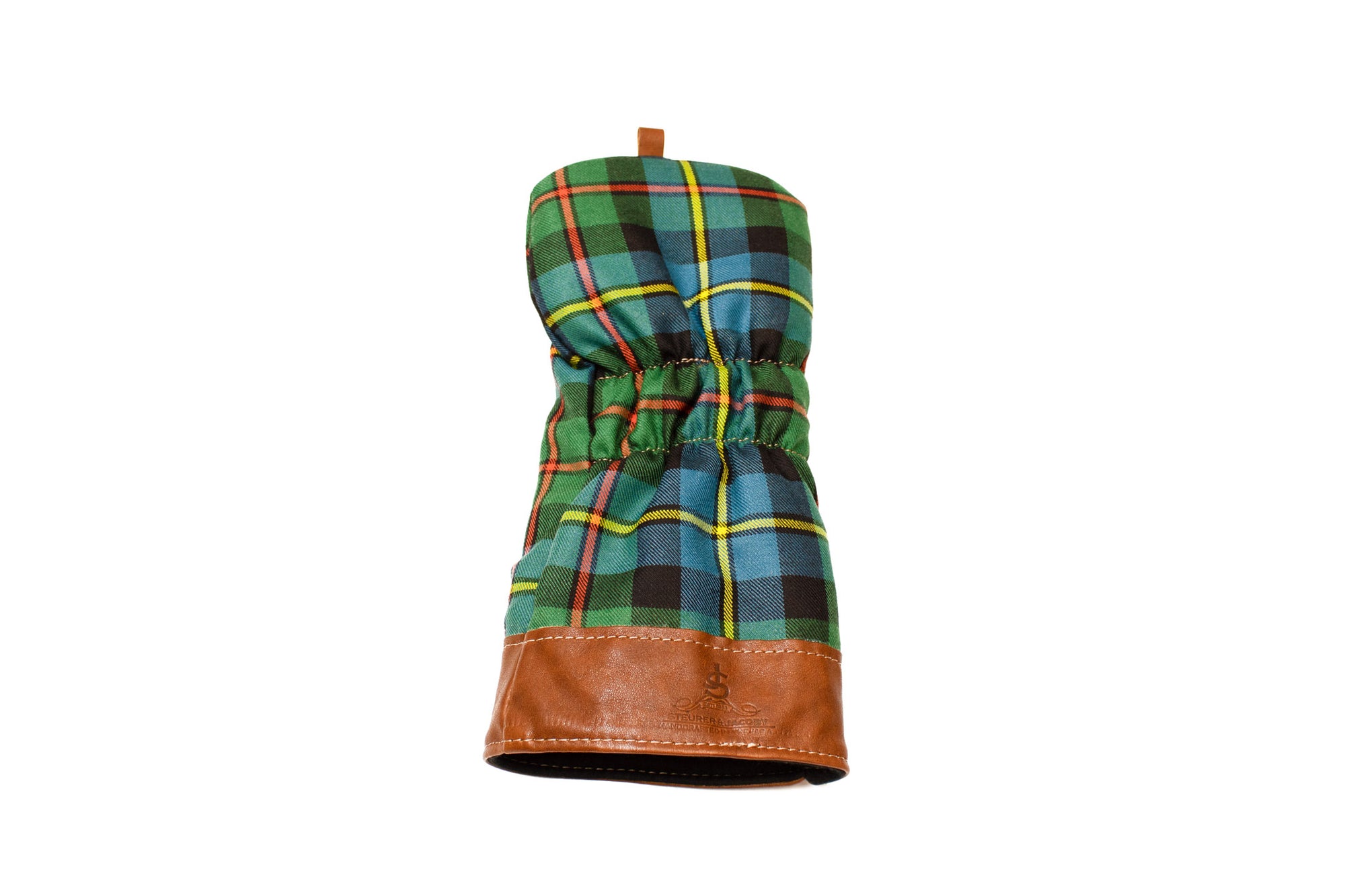 Macleod Tartan & Leather Driver Cover- Steurer & Jacoby