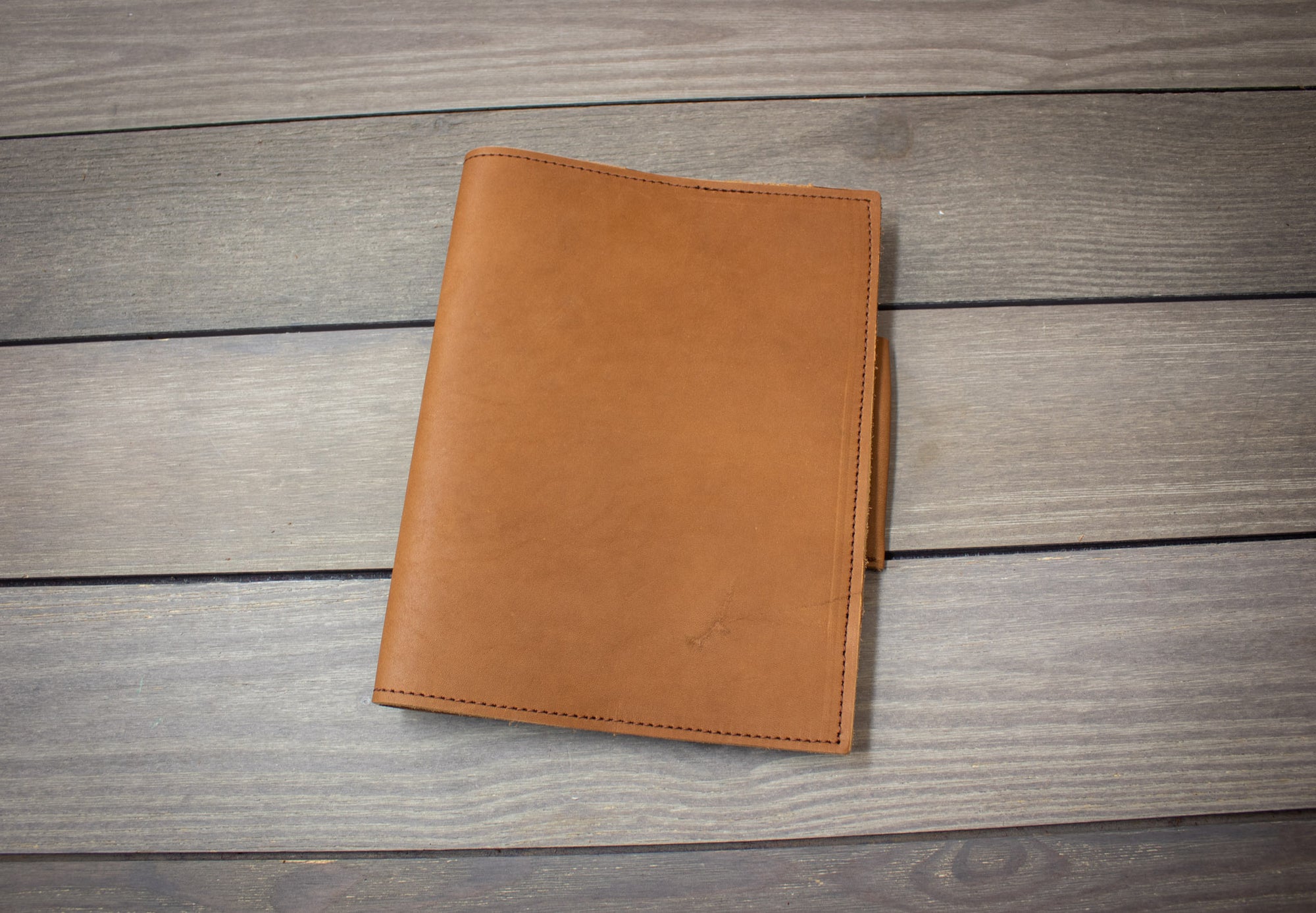 Natural Leather Composition Book Cover- Steurer & Jacoby
