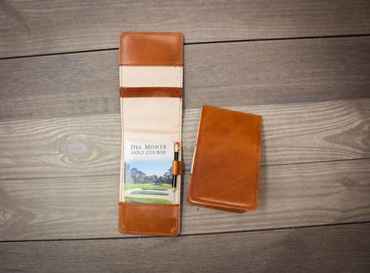 Natural Leather Yardage Book Holders- Steurer & Jacoby