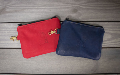 Navy and Red Small Golf Tee Bag- Steurer & Jacoby