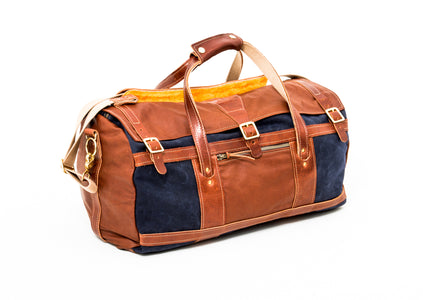 Tour Duffel with Leather Flap and Ends - Steurer & Jacoby