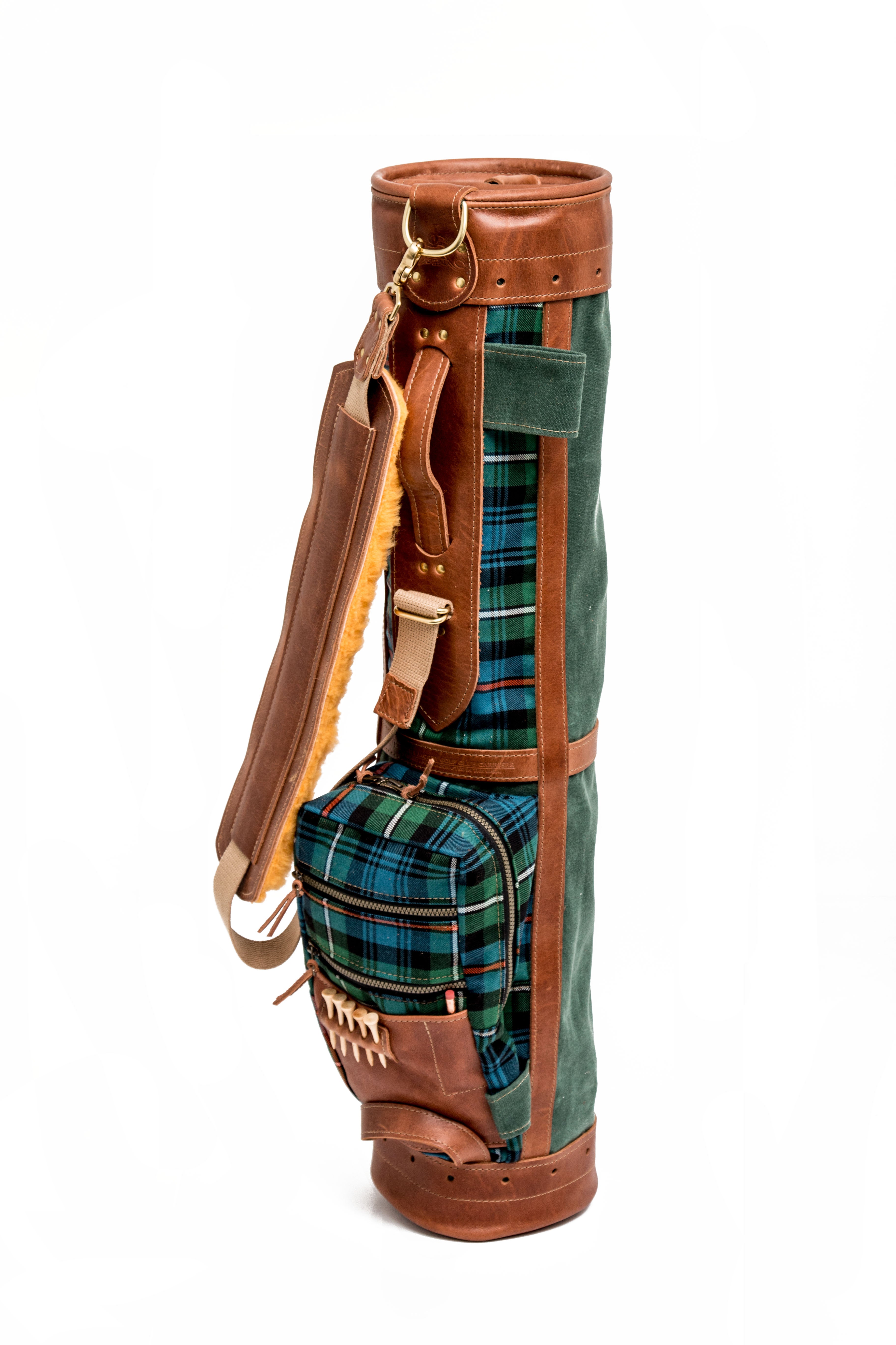 Camel Checkered Backpack