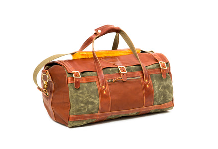 Tour Duffel with Leather Flap and Ends - Steurer & Jacoby