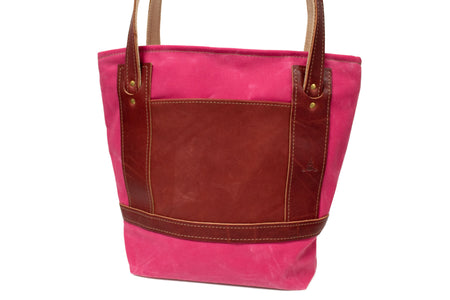 Pink and Burgundy Leather Purse- Steurer & Jacoby
