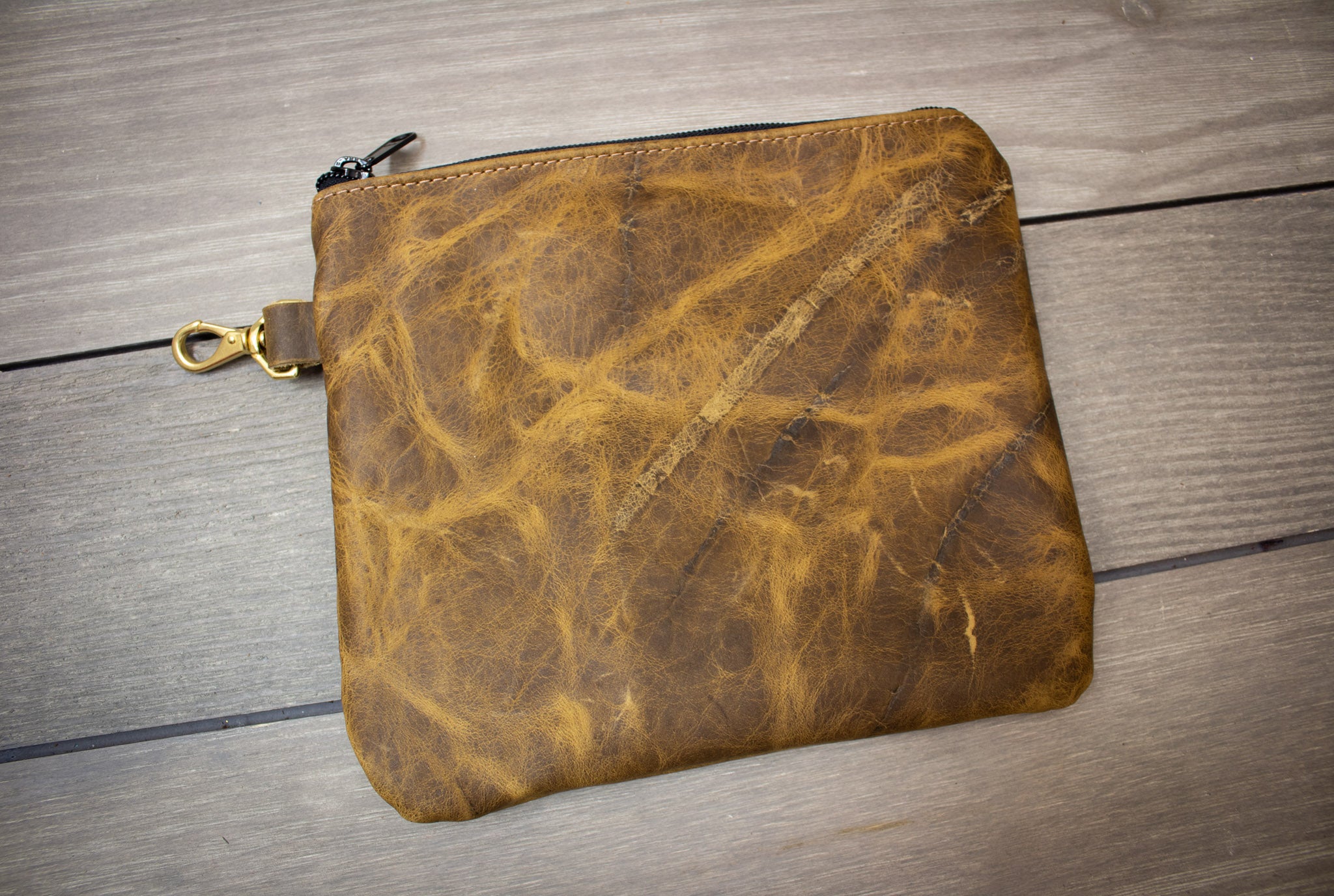 Leather Laptop Sleeve - Bourbon