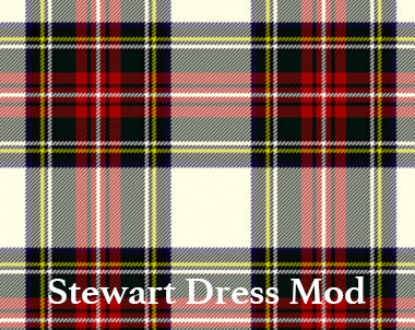 8" Airliner Style Tartan Golf Bag - Steurer & Jacoby Stewart Dress Mod Tartan pattern 