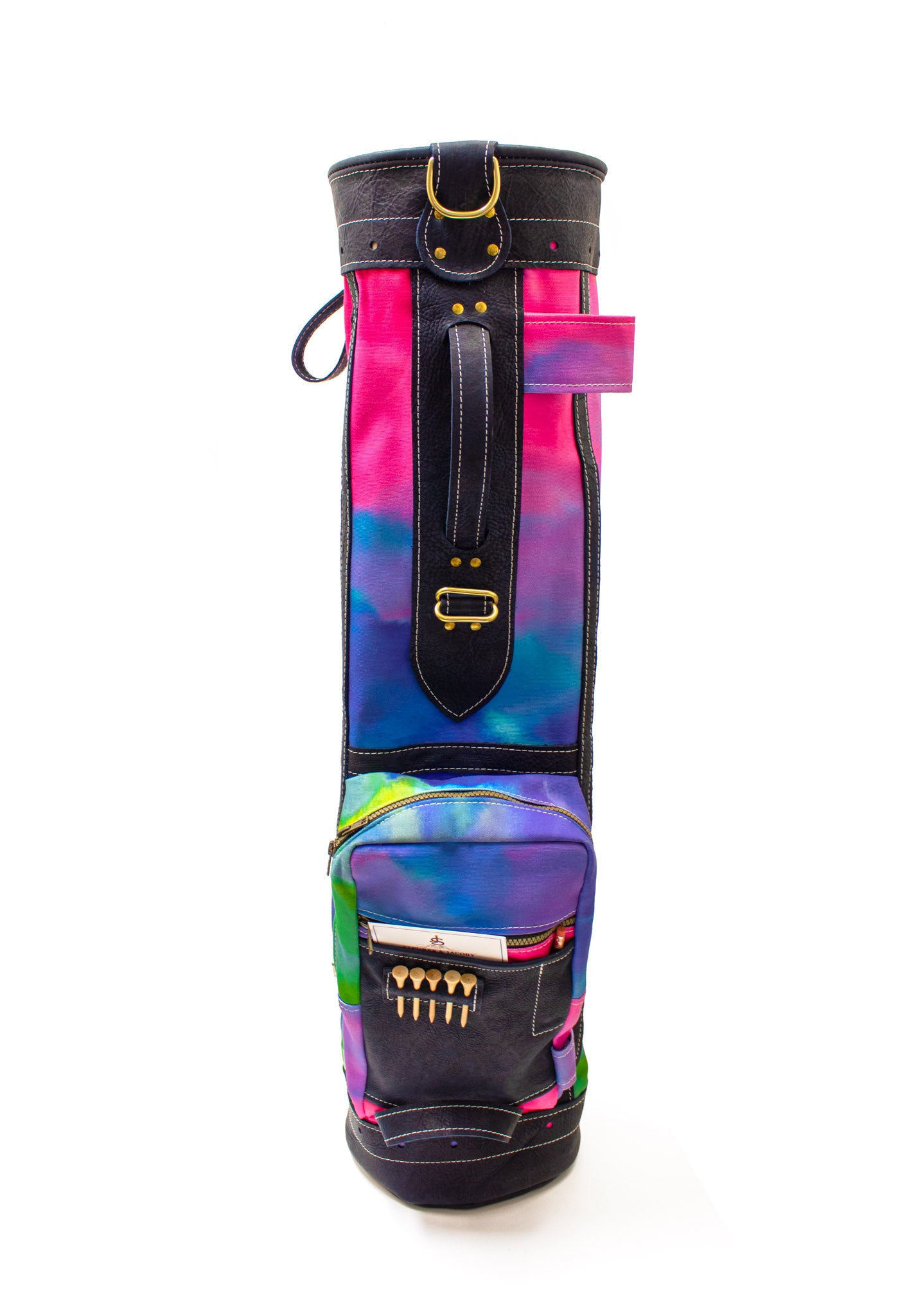 Tie Dye Golf Bag Front View- Steurer & Jacoby