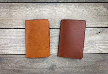 Two Leather Golf Scorecard Holders  - Steurer & Jacoby