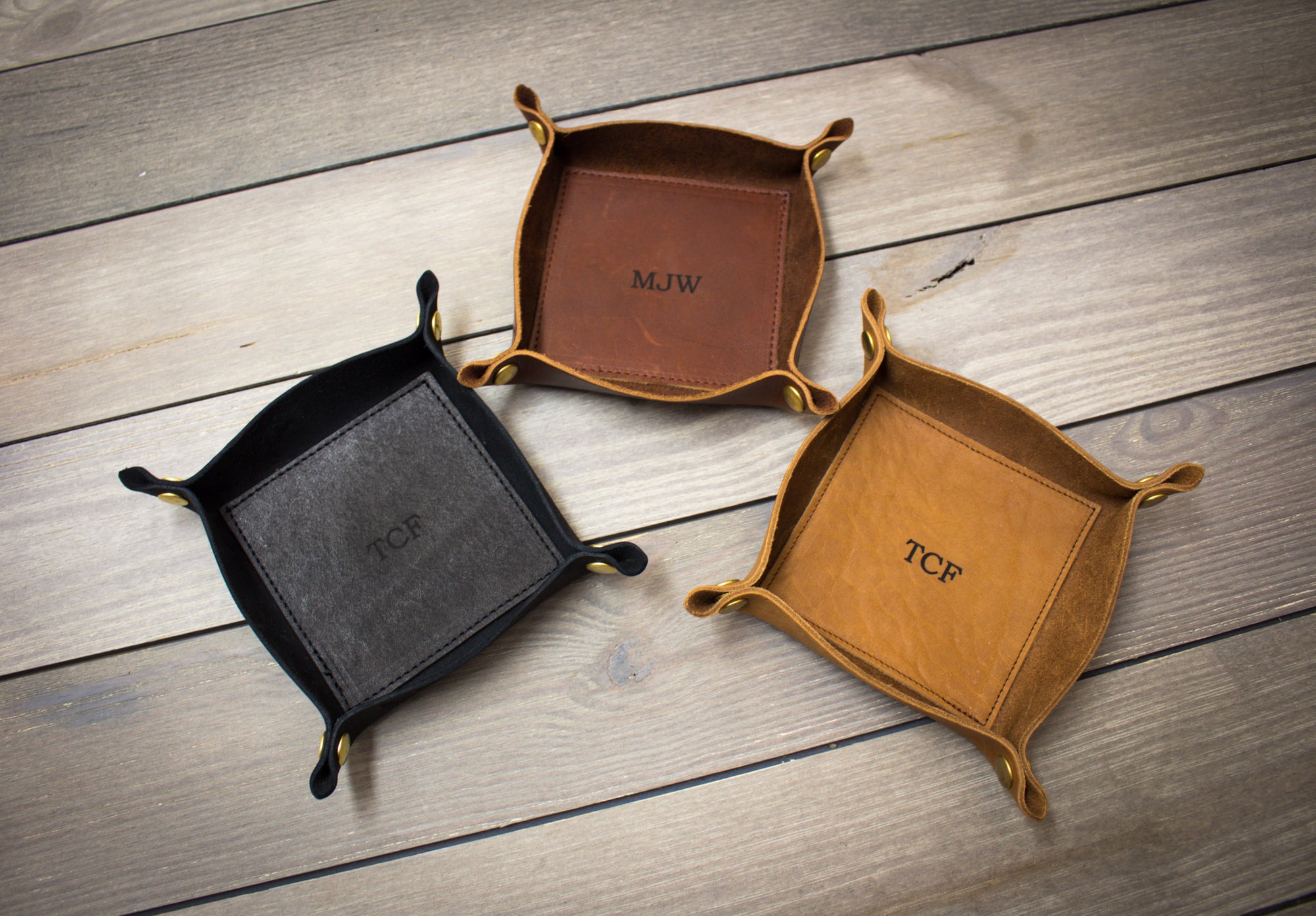 Leather Valet Trays- Steurer & Jacoby 